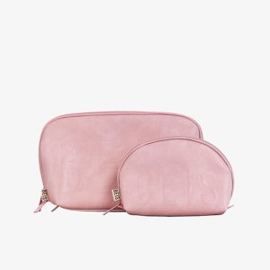 The Cosmetic Pouch Set in Atlas Pink