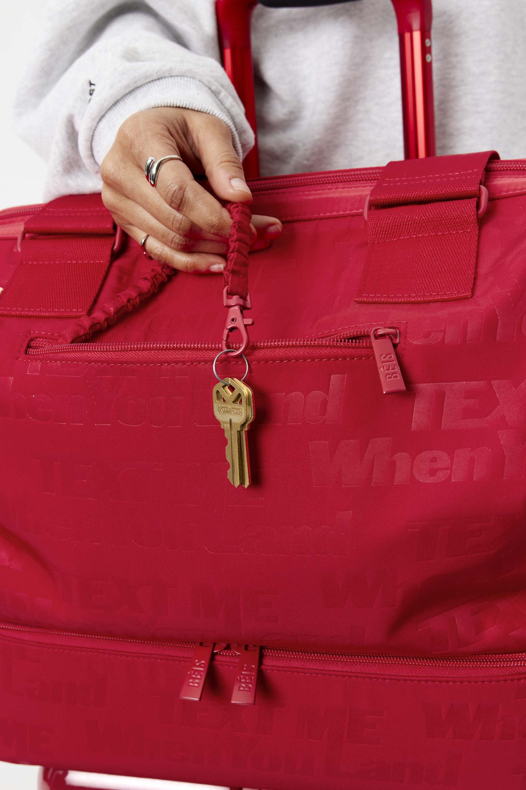 Resale The Mini Weekender in Text Me Red - Image 8