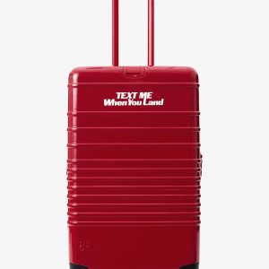 Resale The Medium Check-In Roller in Text Me Red