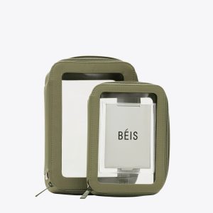 Resale The In Flight Cosmetic Set in Olive
