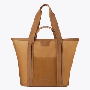 Resale The Mesh Beach Tote in Camel
