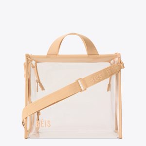 The Stadium Tote in Beige