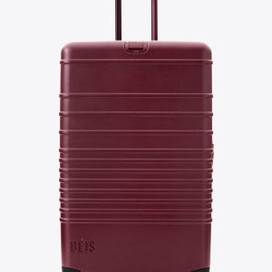 The Large Check-In Roller in Burgundy