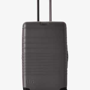 The Medium Check-In Roller in Charcoal