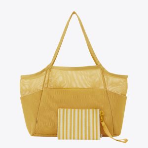 Resale The Mesh Beach Tote in Honey