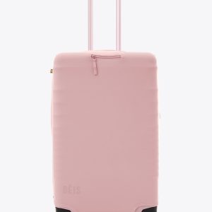 The Medium Check-In Luggage Cover in Atlas Pink