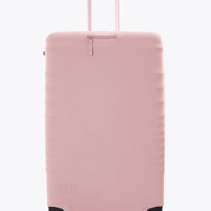 The Large Check-In Luggage Cover in Atlas Pink