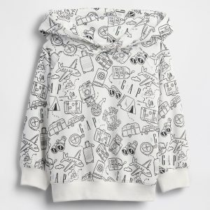 GAP X B??IS Doodle Hoodie in Optic White