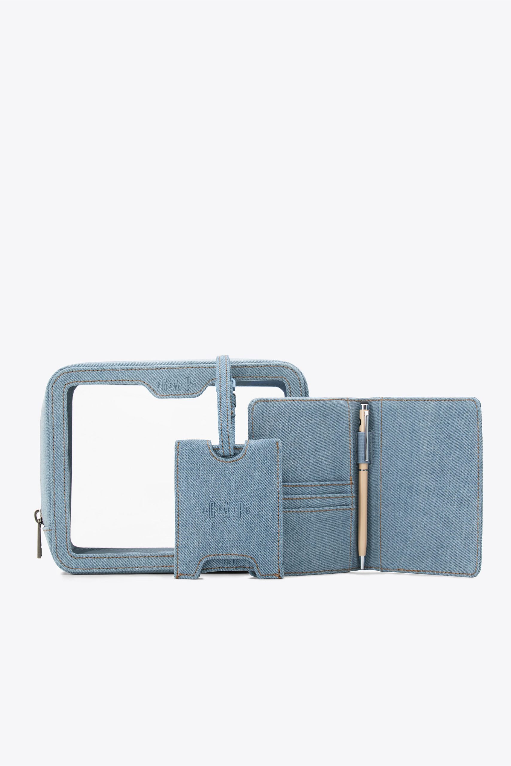 Gap x B??IS The Passport & Luggage Tag Set in Denim Blue - Image 5